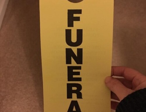 Today I went to a funeral…